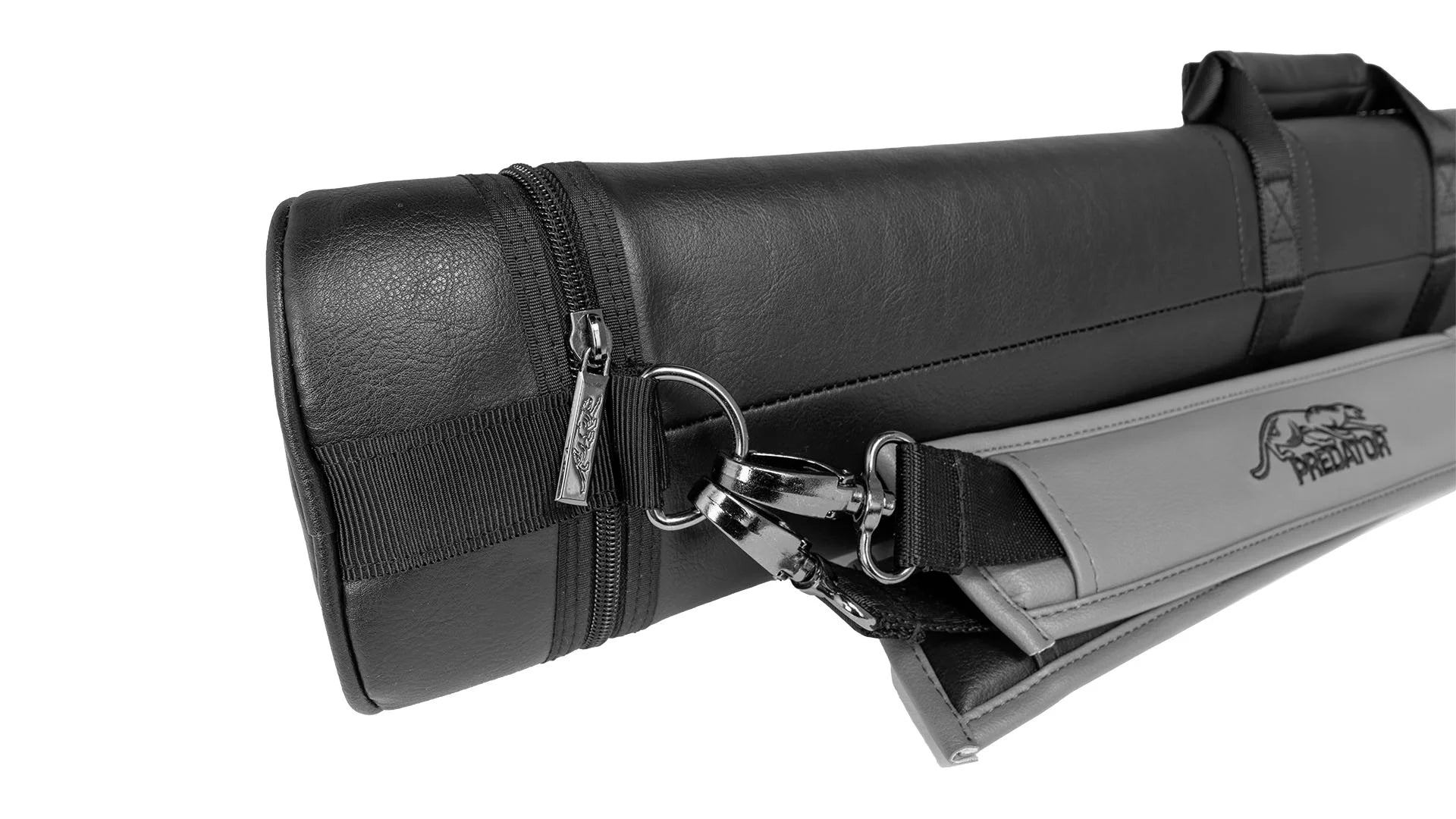 PREDATOR ROADLINE BLACK AND GREY HARD POOL CUE CASE - 2B/4S