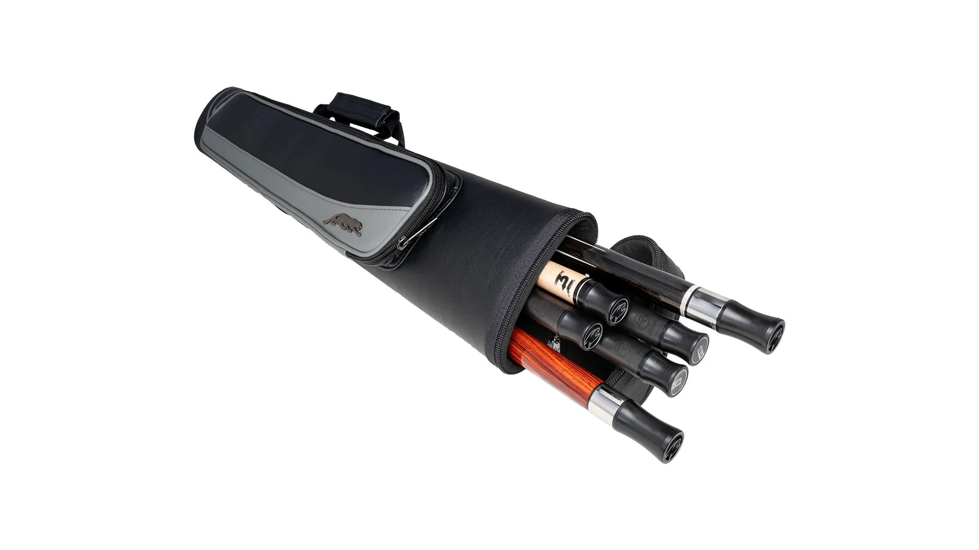 PREDATOR ROADLINE BLACK AND GREY HARD POOL CUE CASE - 2B/4S