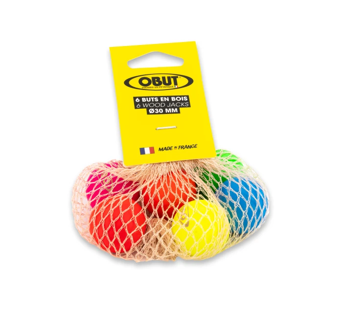 JACK ASSORTED COLORS ENGRAVED OBUT - SET OF 6