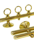 WALLMOUNT CUE RACK 2 PC - BRASS